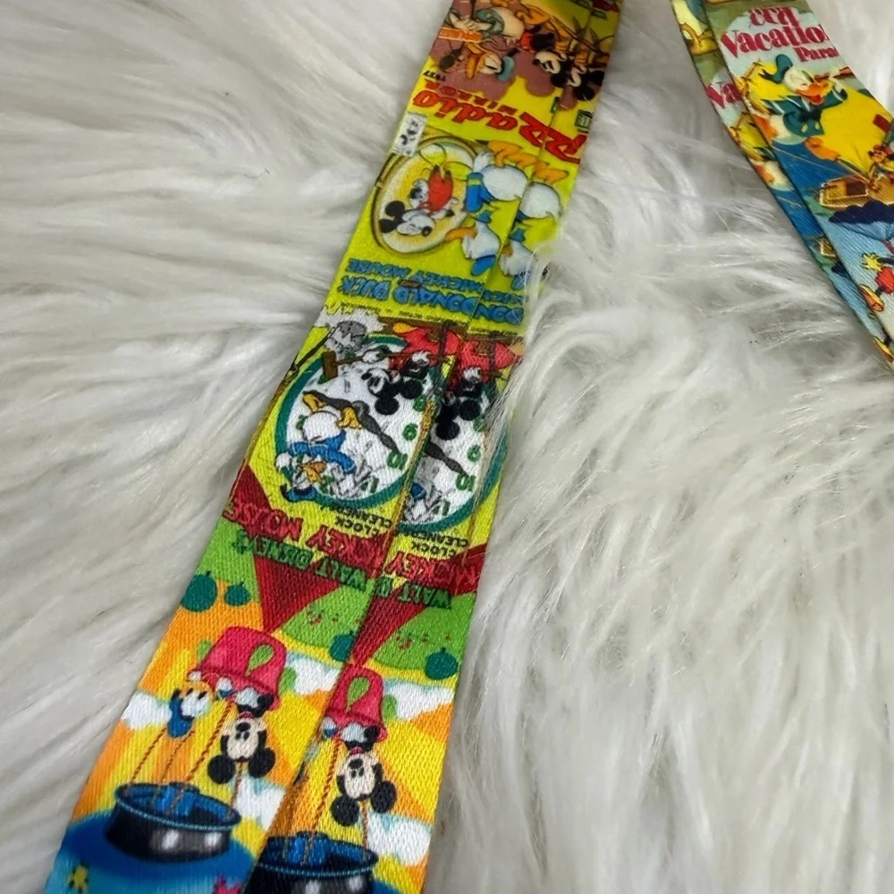 💙3/$20💙 Disney Multi-Color Cartoon Key Lanyard with Blue and Yellow Accents